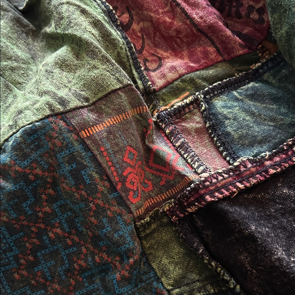 Patchwork Green Overalls - image 7